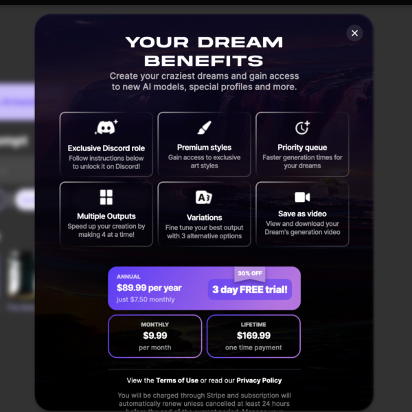 Подписка Dream Premium